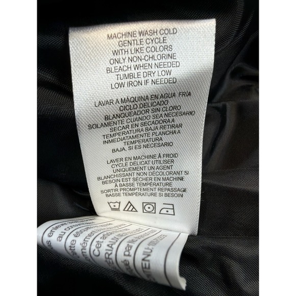 Pink Platinum Women's Black Quilted Hooded Puffer Jacket Zip Front Size S - Picture 4 of 8